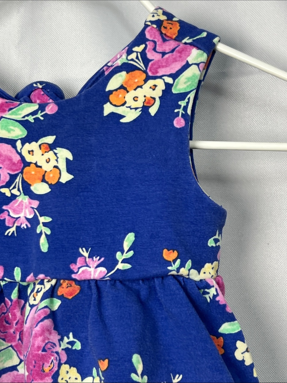 Matilda Jane Monkey in the Middle blue and pink floral knit dress size 3-6 month - Picture 4 of 12